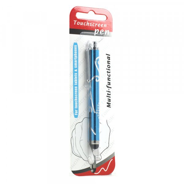 Wholesale Glitter Diamond Slim Stylus Touch Pen (Blue)